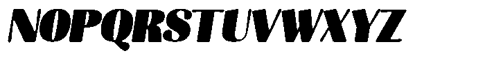 Julima Round Slant Extra Black Font UPPERCASE