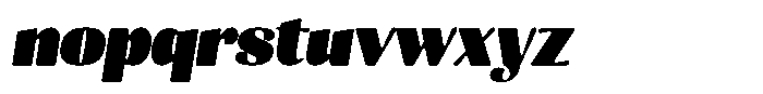Julima Round Slant Extra Black Font LOWERCASE