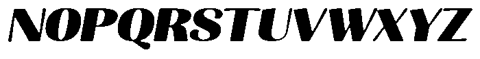 Julima Round Slant Extra Bold Exp Font UPPERCASE