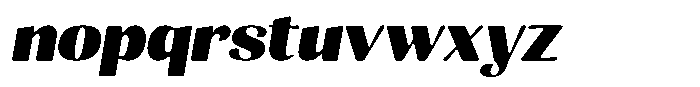 Julima Round Slant Extra Bold Sem Exp Font LOWERCASE