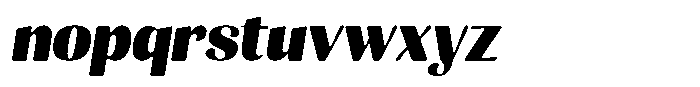 Julima Round Slant Extra Bold Font LOWERCASE