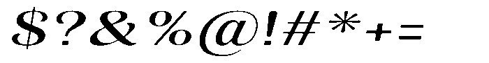 Julima Round Slant Extra Exp Font OTHER CHARS
