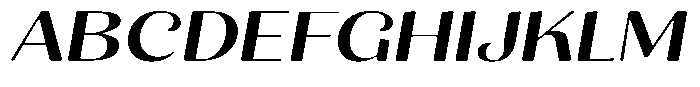 Julima Round Slant Extra Exp Font UPPERCASE