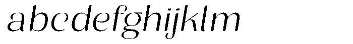 Julima Round Slant Extra Light Exp FONT
