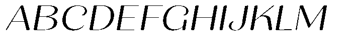 Julima Round Slant Extra Light Extra Exp Font UPPERCASE