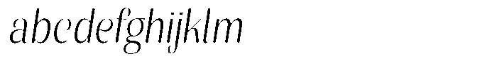 Julima Round Slant Extra Light Sem Condensed FONT