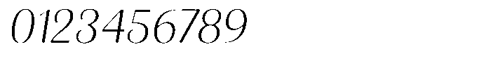 Julima Round Slant Extra Light Font OTHER CHARS