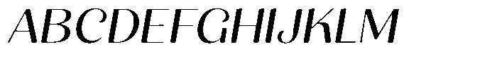 Julima Round Slant Light Exp Font UPPERCASE