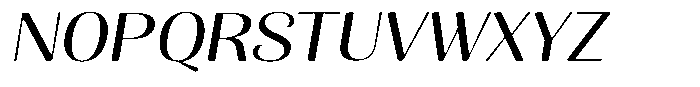 Julima Round Slant Light Exp Font UPPERCASE