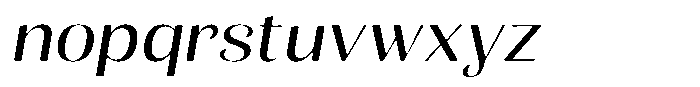 Julima Round Slant Light Exp Font LOWERCASE