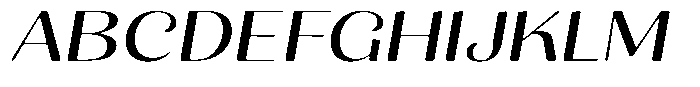 Julima Round Slant Light Extra Exp Font UPPERCASE