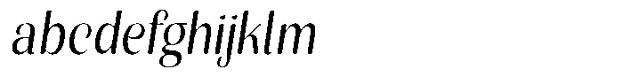 Julima Round Slant Light Sem Condensed FONT
