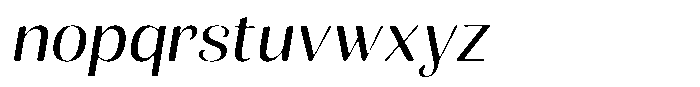 Julima Round Slant Light Sem Exp Font LOWERCASE