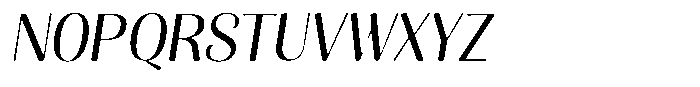 Julima Round Slant Light Font UPPERCASE