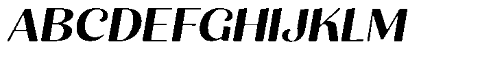 Julima Round Slant Medium Exp Font UPPERCASE