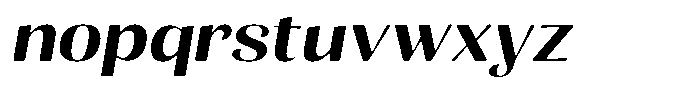 Julima Round Slant Medium Exp Font LOWERCASE