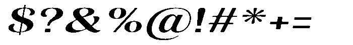 Julima Round Slant Medium Extra Exp Font OTHER CHARS