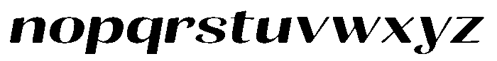 Julima Round Slant Medium Extra Exp Font LOWERCASE