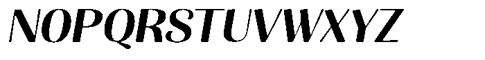 Julima Round Slant Medium Sem Exp Font UPPERCASE