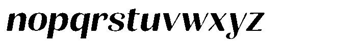 Julima Round Slant Medium Sem Exp Font LOWERCASE