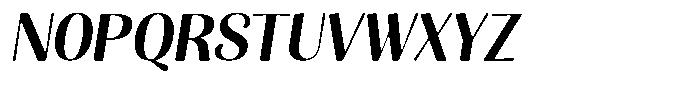 Julima Round Slant Medium Font UPPERCASE