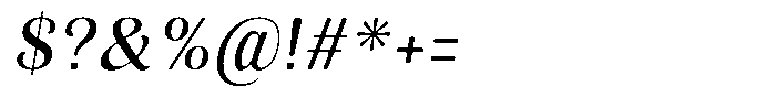 Julima Round Slant Regular Font OTHER CHARS