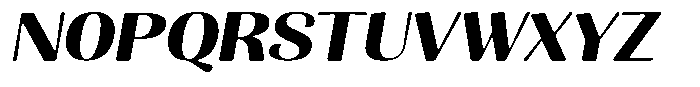 Julima Round Slant Sem Bold Exp Font UPPERCASE