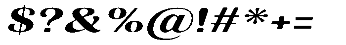 Julima Round Slant Sem Bold Extra Exp Font OTHER CHARS