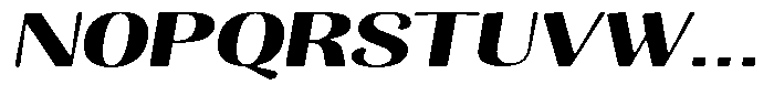 Julima Round Slant Sem Bold Extra Exp Font UPPERCASE