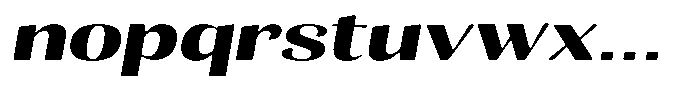 Julima Round Slant Sem Bold Extra Exp Font LOWERCASE