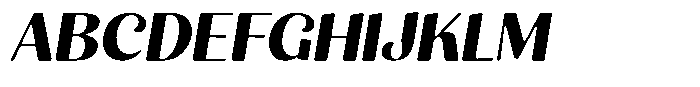 Julima Round Slant Sem Bold Sem Exp Font UPPERCASE