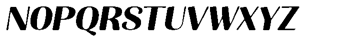 Julima Round Slant Sem Bold Sem Exp Font UPPERCASE