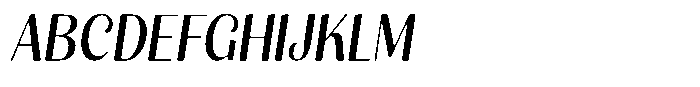 Julima Round Slant Sem Condensed Font UPPERCASE