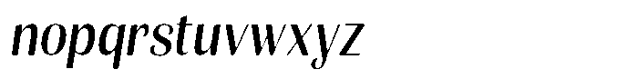 Julima Round Slant Sem Condensed Font LOWERCASE