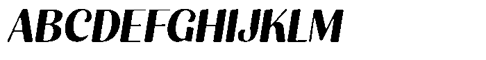 Julima Round Slant Semi Bold Font UPPERCASE