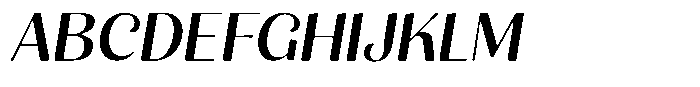 Julima Round Slant Semi Expanded Font UPPERCASE