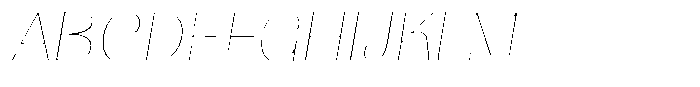 Julima Round Slant Th Ex Hairline Font UPPERCASE