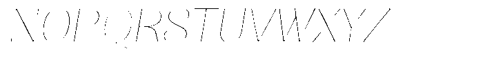 Julima Round Slant Th Ex Hairline Font UPPERCASE