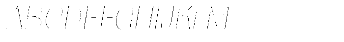 Julima Round Slant Th Sm Ex Hairli Font UPPERCASE