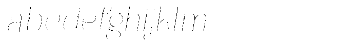 Julima Round Slant Th Sm Ex Hairli FONT