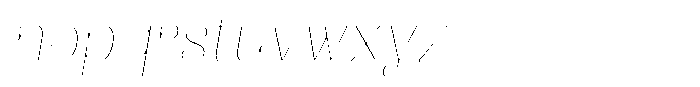 Julima Round Slant Th Sm Ex Hairli Font LOWERCASE