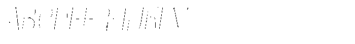 Julima Round Slant Th Sm Hairline Font UPPERCASE