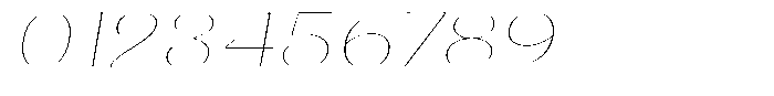 Julima Round Slant Th XEHairline Font OTHER CHARS