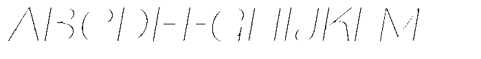 Julima Round Slant Th XEHairline Font UPPERCASE