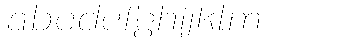 Julima Round Slant Th XEHairline FONT