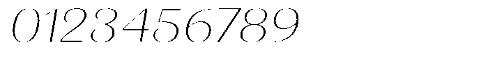 Julima Round Slant Thin Expanded Font OTHER CHARS