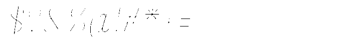 Julima Round Slant Thin Hairline Font OTHER CHARS