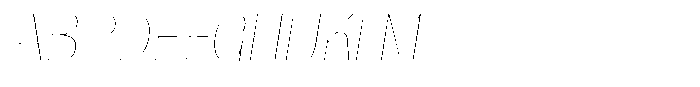Julima Round Slant Thin Hairline Font UPPERCASE