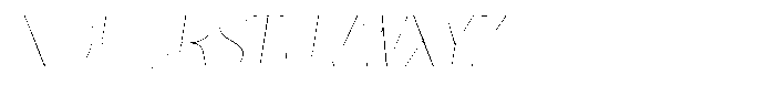 Julima Round Slant Thin Hairline Font UPPERCASE