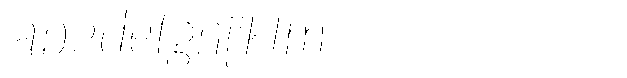 Julima Round Slant Thin Hairline FONT